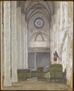 Vue Interieure De L'eglise Des Jacobins De Toulouse En 1916 — Paul Jamot
