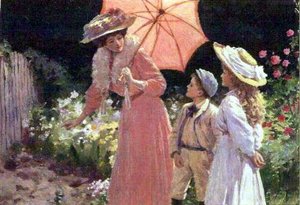 Lady With A Parasol — Percy Tarrant