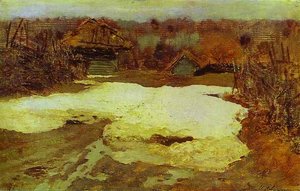The Last Snow, Savvina Sloboda - Study — Isaak Ilyich Levitan