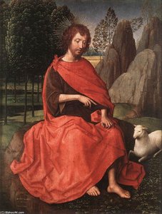St John And Veronica Diptych (left Wing) — Memling, Hans