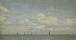 Study Of Sailing Boats On The Sea — Sir George Clausen
