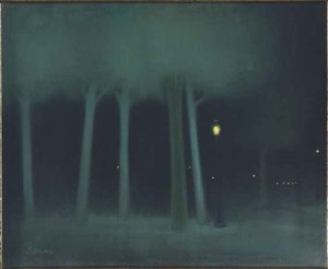 A Park At Night — József Rippl-rónai