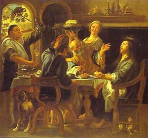 The Supper At Emmaus — Jacob Jordaens