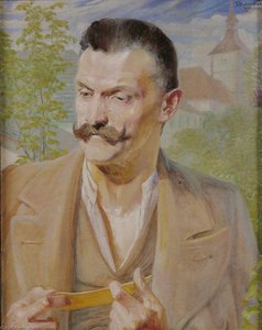 Sketch For The Portrait Of A Man — Jacek Malczewski, Symbolism