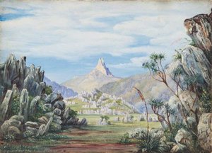 Rocky Landscape — Marianne North, Romanticism
