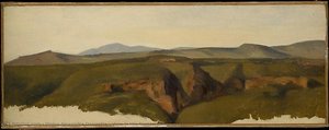 View In The Roman Campagna — Blaise Alexandre Desgoffe, Realism