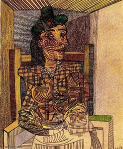 Portrait De Dora Maar Assise — Pablo Picasso