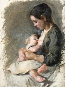 A Mother Breastfeeding Her Baby — Kate Ethel Cowderoy
