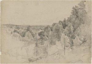 Vista Over Trees — William Trost Richards, Hudson River School