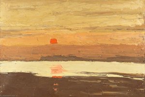 Coastal Sunset — John Kyffin Williams, Contemporary Realism