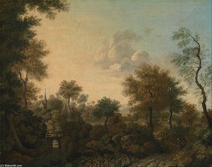 A View Supposedly Near Arundel, Sussex — George Smith