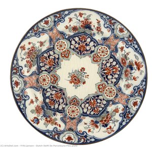 Dutch Delft De Porceleyne Fles Plate — Frits Jansen