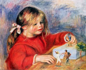 Claude Renoir At Play Sun — Pierre-auguste Renoir