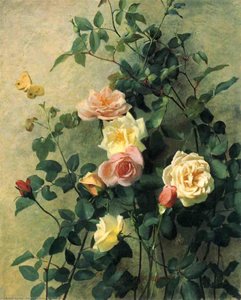 Roses On A Wall — George Cochran Lambdin