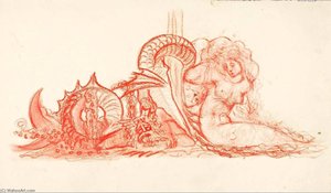 (untitled Woman And Serpent) — George Grey Barnard