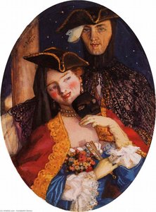 Two Masks (Pair on the Eve of the Carnival)