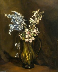 Wild Hyacinths In A Jug — Ethel Susan Graham Bristowe