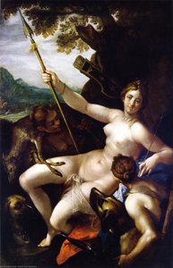 Diana And Her Nymphs At Rest After The Hunt — Hans Von Aachen