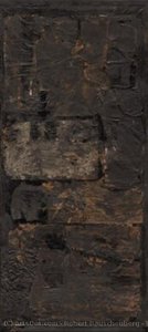 Black Painting — Robert Rauschenberg, Abstract Expressionism