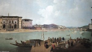 View Of Florence And Arno River — Thomas Patch