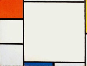 Composition With Red, Yellow And Blue — Piet Mondrian