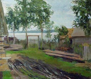 A Yard — Isaak Ilyich Levitan, Realism