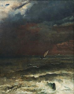 Seascape-storm Effect — Alfred Emile Léopold Joseph Victor Stevens, Romanticism