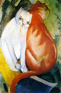 Cats, Red And White — Franz Marc