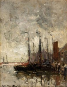 A view of a small harbour