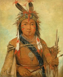 Ud-je-jock, Pelican, A Boy — George Catlin, Contemporary Realism