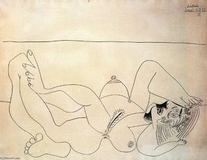 Reclining Nude — Pablo Picasso, Cubist Fragmentation