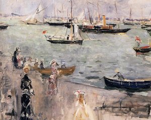Harbor Scene, Isle Wight — Berthe Morisot