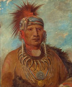 Neu Mon Ya, Walking Rain, War Chief — George Catlin