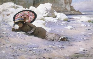 Reading By The Shore — Charles Sprague Pearce