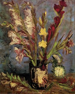 Vase With Gladioli — Vincent Willem Van Gogh