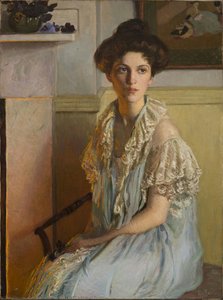 Lady With a Bowl of Violets