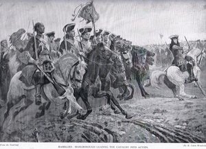 Marlborough Leading The Cavalry — Richard Caton Woodville