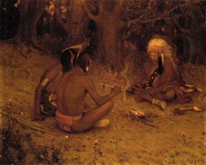 The Peace Pipe — Eanger Irving Couse