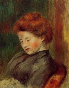 Woman's Head (9) — Pierre-auguste Renoir