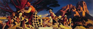The Pied Piper — Maxfield Parrish