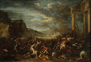 A Cavalry Battle — Salvator Rosa