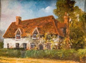 Crewes Cottages, opposite 'The Leather Bottle'