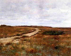A Hinterland Landscape With Road (also Known As Shinnecock) — William Merritt Chase