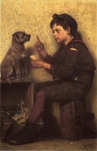 The Lesson — John George Brown