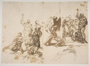 The Raising Of Lazarus — Salvator Rosa, Baroque