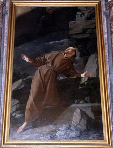 St. Francis Receiving The Stigmata — Orazio Gentileschi