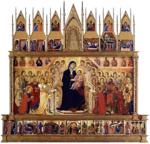Madonna And Child On A Throne — Duccio Di Buoninsegna