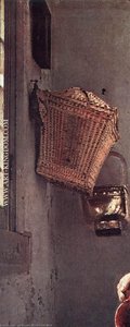 The Milkmaid (detail) — Johannes Vermeer, Dutch Golden Age
