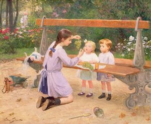 Grape Tasting — Victor Gabriel Gilbert