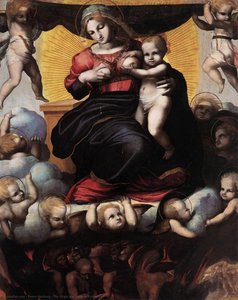The Virgin And Souls In Purgatory — Pedro Machuca, Mannerist Painting